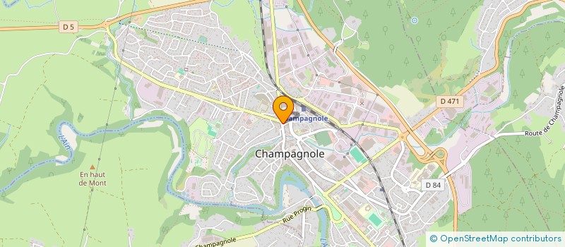 localisation de l'entreprise LE REFUGE DES GOURMETS à CHAMPAGNOLE