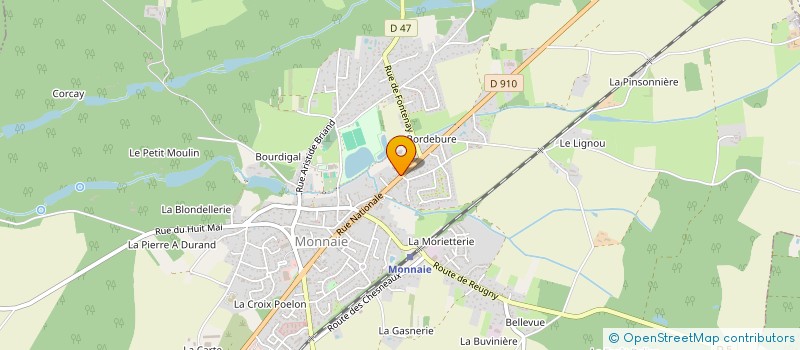 localisation de l'entreprise LE REFUGE DES P'TITS LOUPS à MONNAIE
