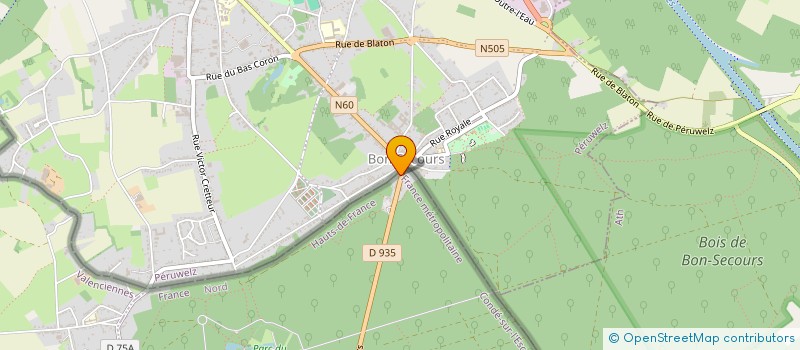 localisation de l'entreprise LE REFUGE DES SAVEURS CONDE  CONDE-SUR-L'ESCAUT