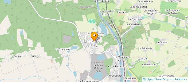 localisation de l'entreprise LE REFUGE DES VALLONS  SAINT-MALO-DE-PHILY