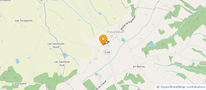 localisation de l'entreprise LE REFUGE DES VIBRISSES  ESCAZEAUX