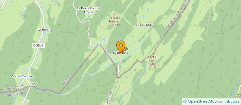 localisation de l'entreprise LE REFUGE DU BERBOIS  LA PESSE