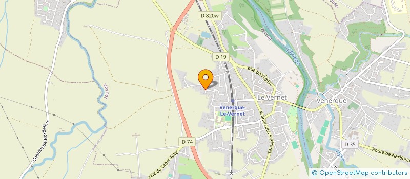 localisation de l'entreprise LE REFUGE DU COEUR  VERNET