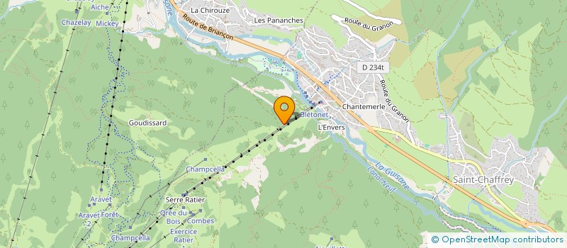 localisation de l'entreprise LE REFUGE DU GRAND HOTEL  SAINT-CHAFFREY