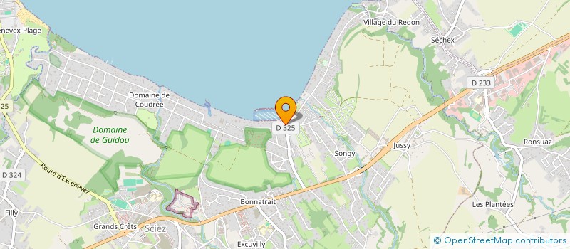 localisation de l'entreprise LE REFUGE DU LAC  SCIEZ