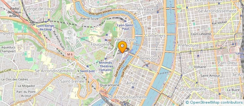 localisation de l'entreprise LE REFUGE DU VIEUX LYON à LYON