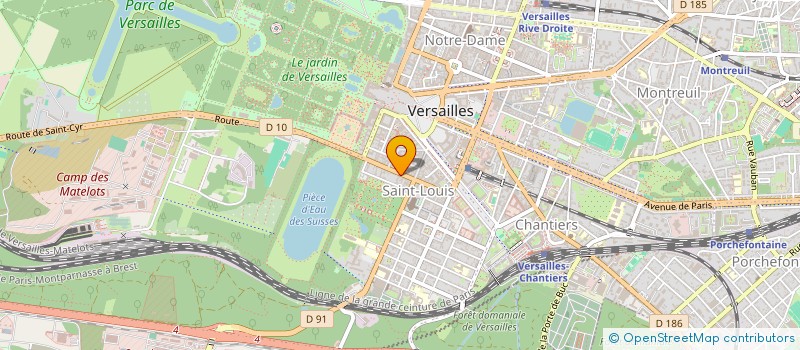 localisation de l'entreprise LE REFUGE DU XV à VERSAILLES
