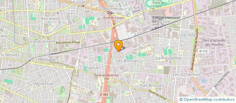 localisation de l'entreprise LE REFUGE GOURMAND à VILLEURBANNE