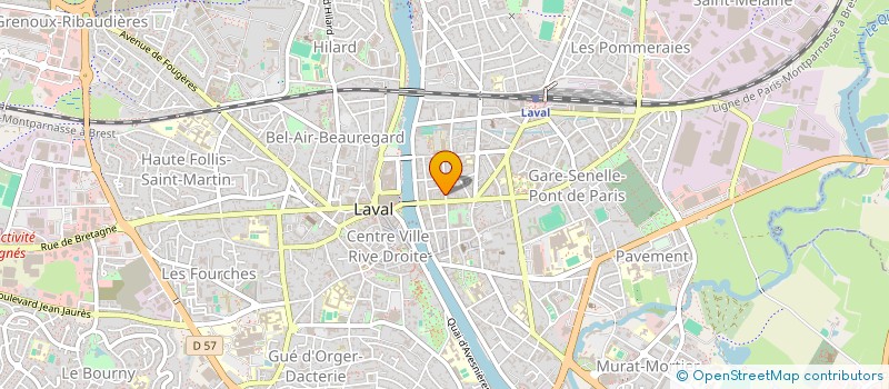 localisation de l'entreprise LE REFUGE LAVAL à LAVAL