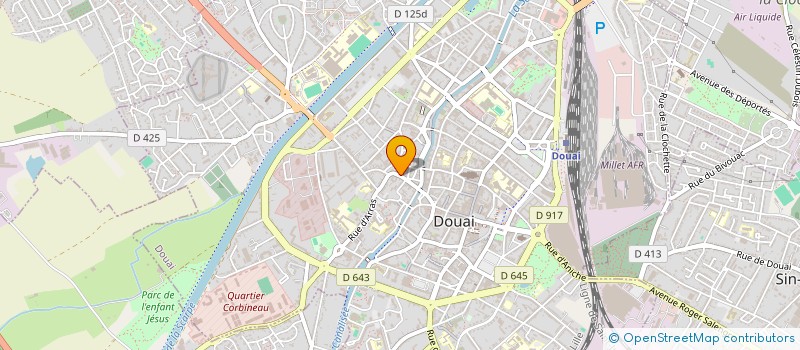 localisation de l'entreprise LE REFUGE MARGOT à DOUAI