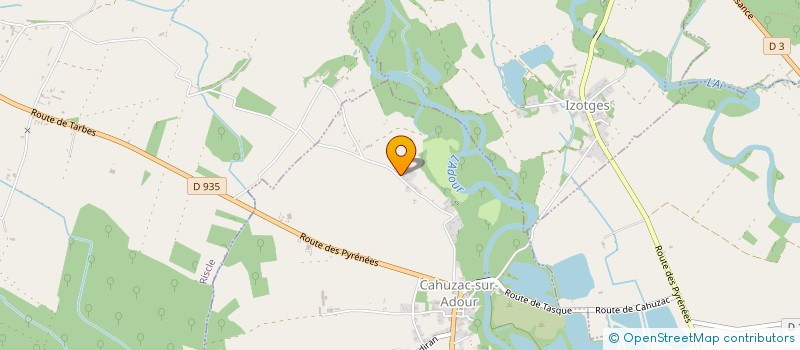 localisation de l'entreprise LE REFUGE NAC DE MELI MELO  CAHUZAC-SUR-ADOUR