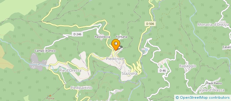 localisation de l'entreprise LE REFUGE - OREZZA à PIEDICROCE