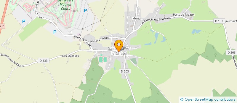 localisation de l'entreprise LE REG ' MARIE à SAINT-PARIZE-LE-CHATEL
