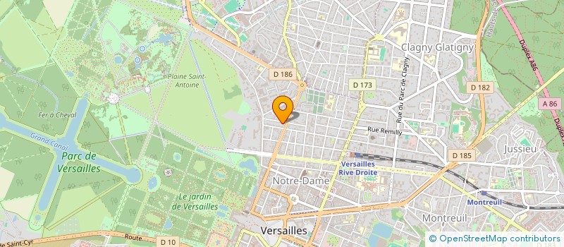 localisation de l'entreprise LE REGAIN à VERSAILLES