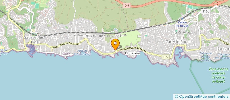 localisation de l'entreprise LE REGAIN  SAUSSET-LES-PINS