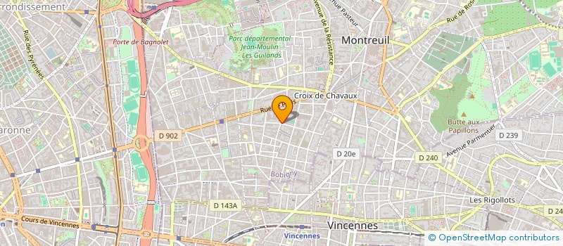 localisation de l'entreprise LE REGAL à MONTREUIL
