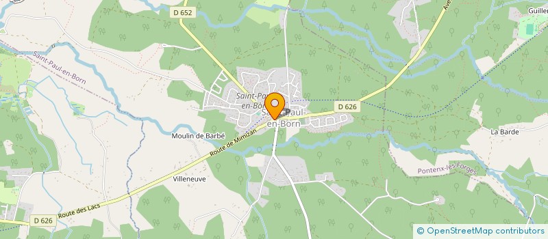localisation de l'entreprise LE REGAL  SAINT-PAUL-EN-BORN