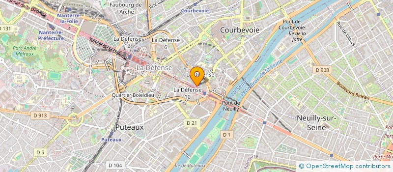 localisation de l'entreprise LE REGALIA à COURBEVOIE