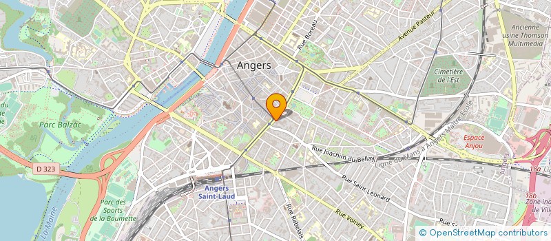 localisation de l'entreprise  LE REGENT à ANGERS