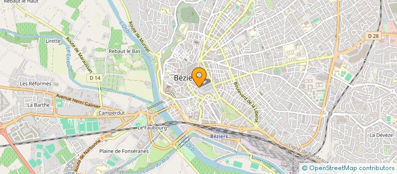 localisation de l'entreprise LE REGENT  BEZIERS