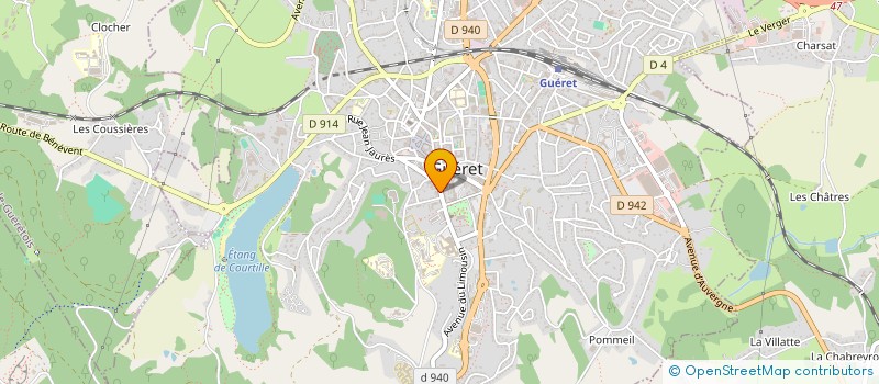 localisation de l'entreprise LE REGENT à GUERET