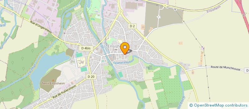 localisation de l'entreprise LE REGENT à ENSISHEIM