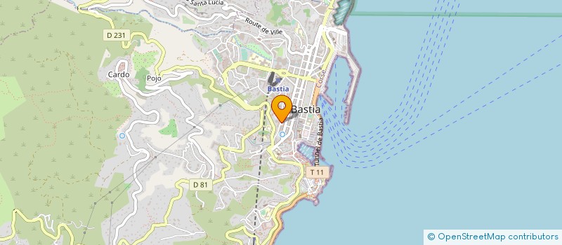 localisation de l'entreprise LE REGENT à BASTIA