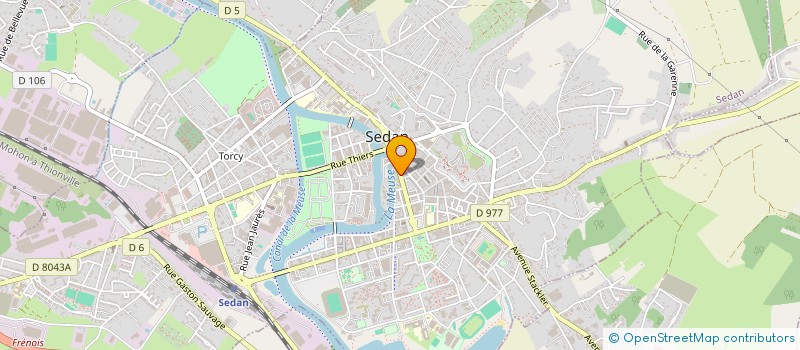 localisation de l'entreprise LE REGENT à SEDAN