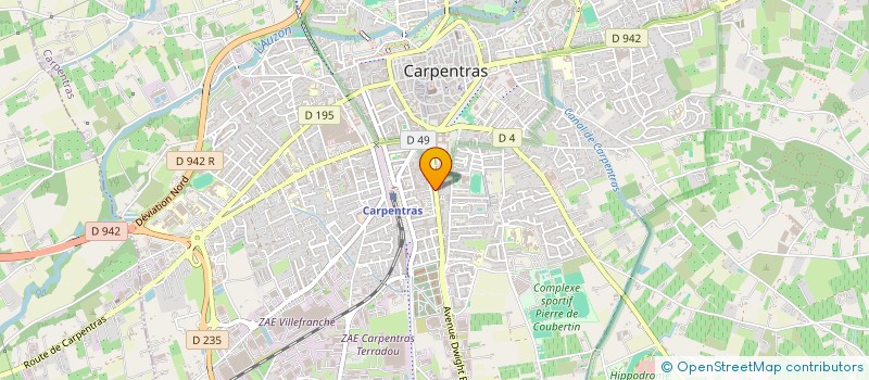 localisation de l'entreprise LE REGGIANI  CARPENTRAS