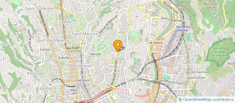 localisation de l'entreprise LE REGINA à NICE