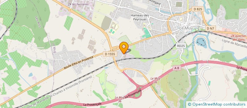 localisation de l'entreprise LE REGIONAL  LE MUY