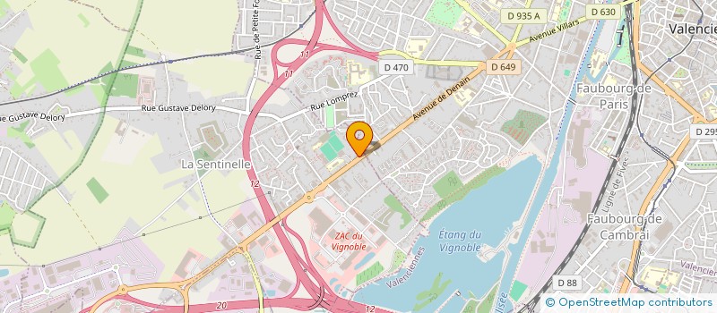 localisation de l'entreprise LE REINITAS à VALENCIENNES