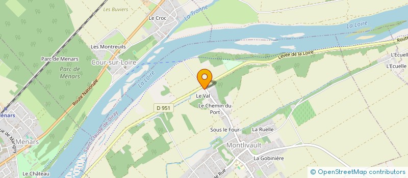 localisation de l'entreprise LE RELAIS 2  MONTLIVAULT