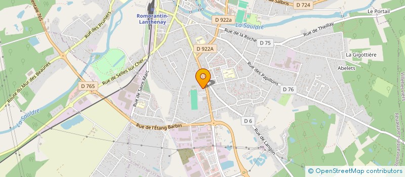 localisation de l'entreprise LE RELAIS  ROMORANTIN-LANTHENAY