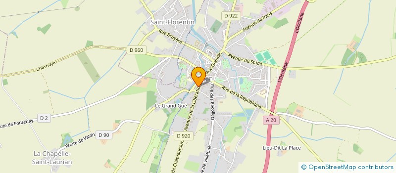 localisation de l'entreprise LE RELAIS à VATAN