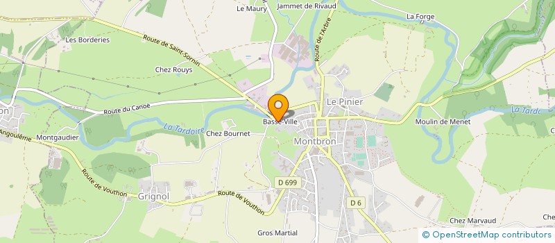 localisation de l'entreprise LE RELAIS à MONTBRON
