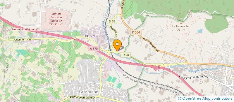 localisation de l'entreprise LE RELAIS  LA CRAU