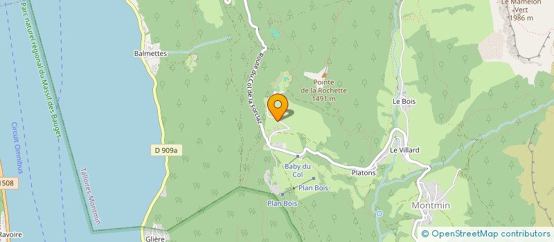 localisation de l'entreprise LE RELAIS  TALLOIRES-MONTMIN