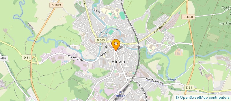 localisation de l'entreprise LE RELAIS AIDE ALIMENTAIRE à HIRSON