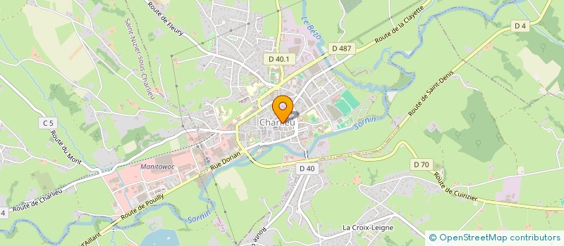 localisation de l'entreprise LE RELAIS AUX ETOILES à CHARLIEU