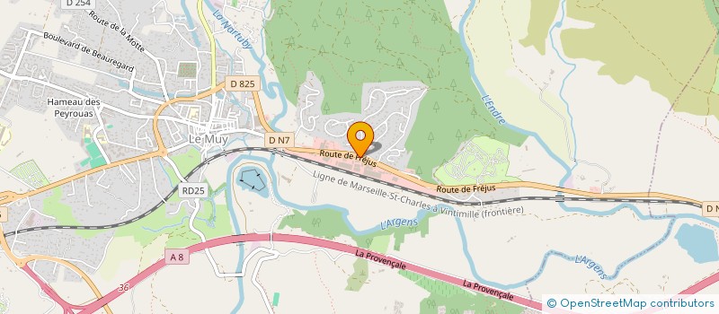 localisation de l'entreprise LE RELAIS BLEU  LE MUY