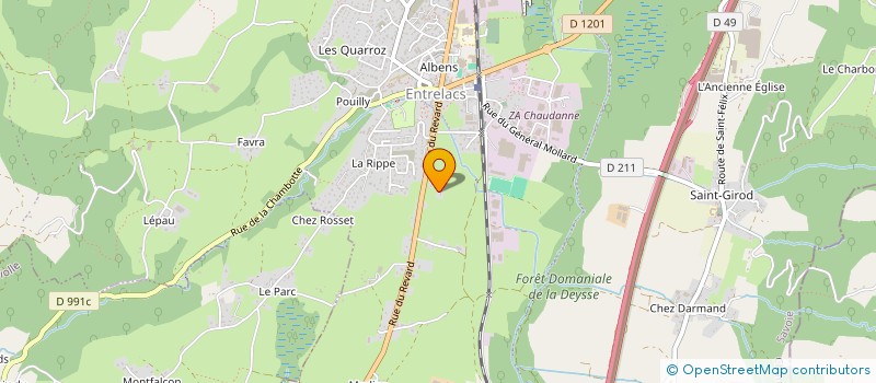 localisation de l'entreprise LE RELAIS D'ALBENS  ENTRELACS