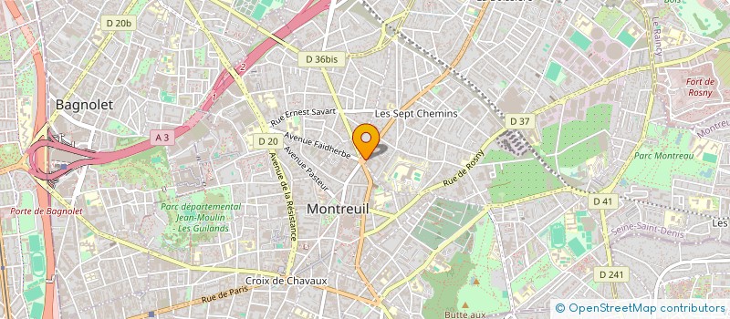 localisation de l'entreprise LE RELAIS D'ALSACE à MONTREUIL
