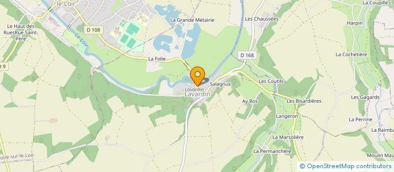 localisation de l'entreprise LE RELAIS D'ANTAN  LAVARDIN