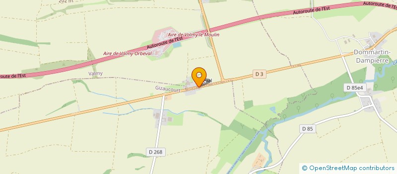 localisation de l'entreprise LE RELAIS D ORBEVAL  VALMY