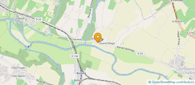 localisation de l'entreprise LE RELAIS D'ORLAC  DOMPIERRE-SUR-CHARENTE