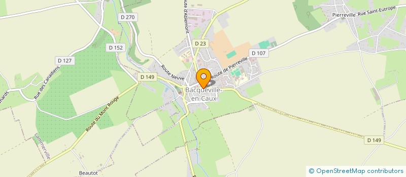 localisation de l'entreprise LE RELAIS DE BACQUEVILLE  BACQUEVILLE-EN-CAUX