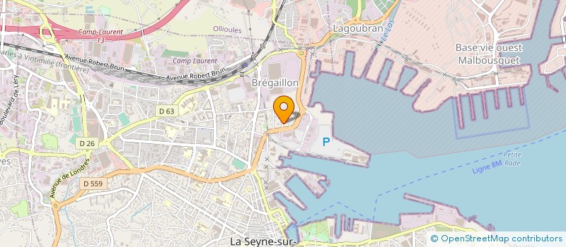 localisation de l'entreprise LE RELAIS DE BREGAILLON  LA SEYNE SUR MER