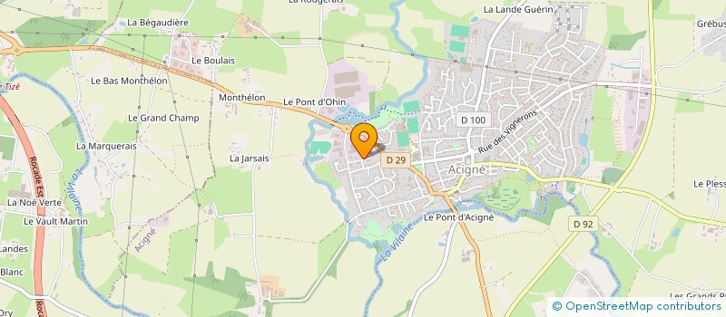 localisation de l'entreprise LE RELAIS DE BRETAGNE à ACIGNE