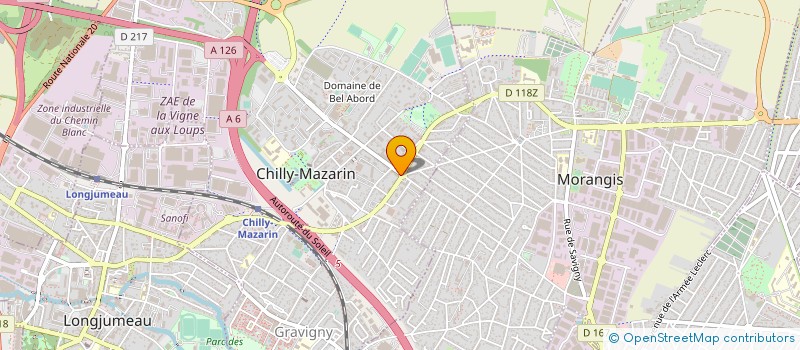 localisation de l'entreprise LE RELAIS DE CHILLY à CHILLY-MAZARIN